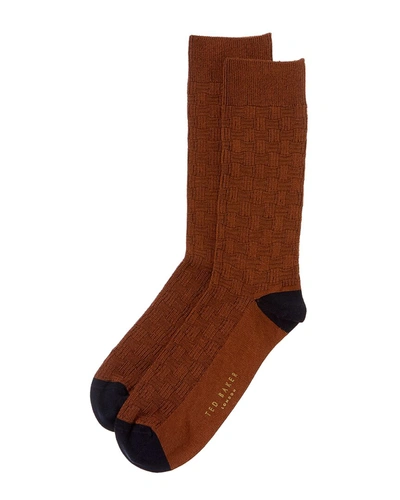 Shop Ted Baker Snowin Sock In Brown