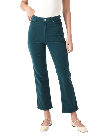 Shop Rolla's Original Straight Jean In Forest Cord In Blue