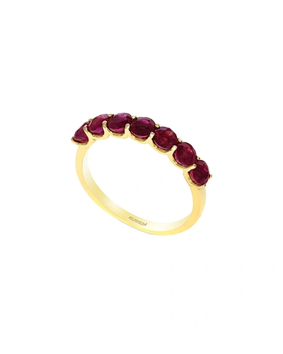 Shop Effy Fine Jewelry 14k 1.66 Ct. Tw. Ruby Ring In Red