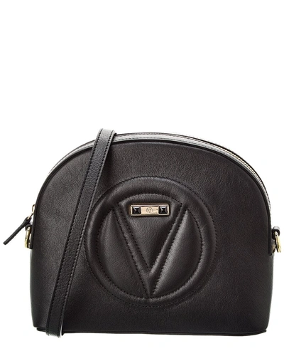 Shop Valentino By Mario Valentino Kali Signature Leather Shoulder Bag In Black