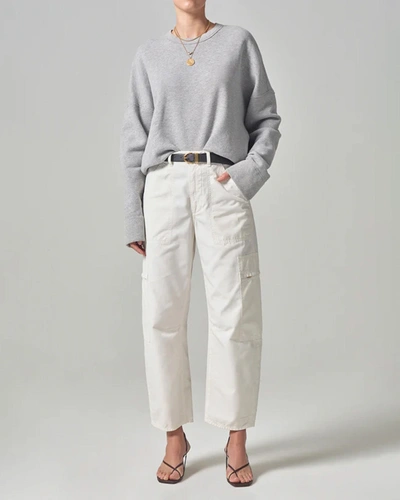 Shop Citizens Of Humanity Marcelle Low Slung Easy Cargo In White