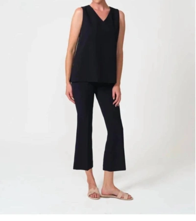 Shop Estelle And Finn Side Button Top In Navy In Black