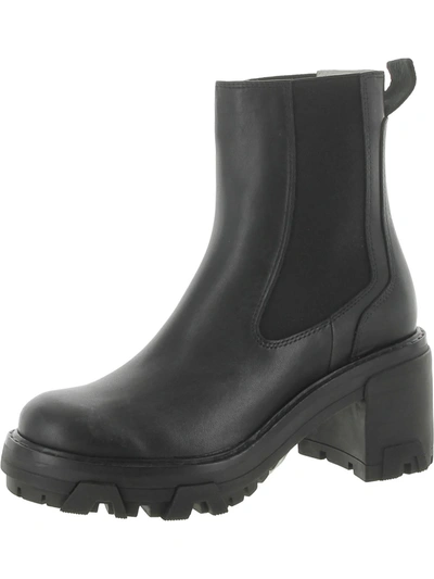 Shop Rag & Bone Shiloh Womens Leather Lug Sole Chelsea Boots In Black