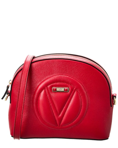 Shop Valentino By Mario Valentino Diana Signature Leather Crossbody In Red