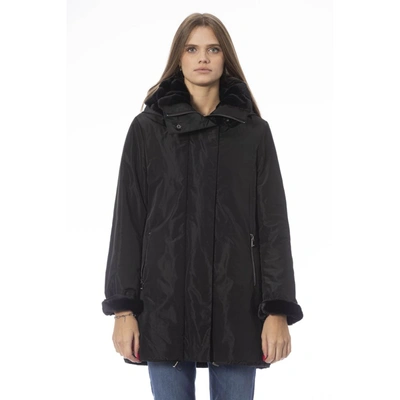 Shop Baldinini Trend Polyester Jackets & Women's Coat In Black