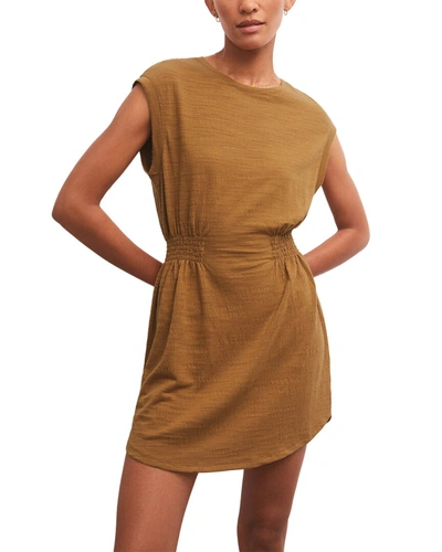 Shop Z Supply Rowan Textured Knit Dress In Brown