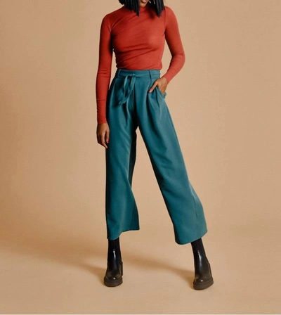 Shop Molly Bracken Skinny Undersweater In Terracotta In Blue