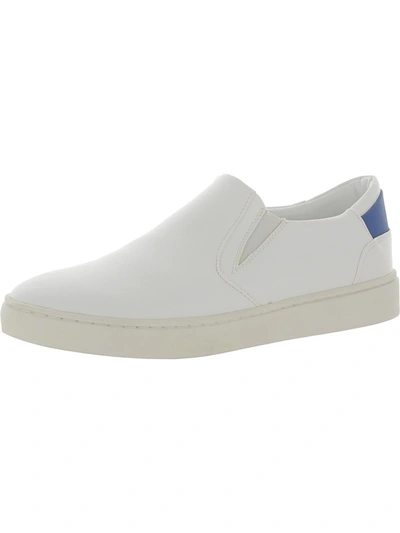Shop Thousand Fell Womens Faux Leather Slip-on Casual And Fashion Sneakers In White
