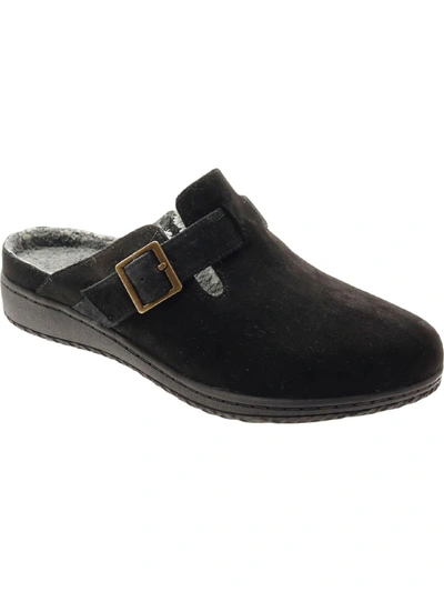 Shop David Tate Calm Womens Suede Slip On Casual And Fashion Sneakers In Black