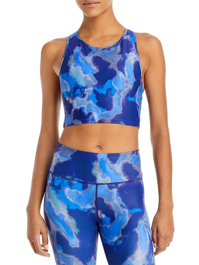 Shop Aqua Womens Fitness Yoga Sports Bra In Blue