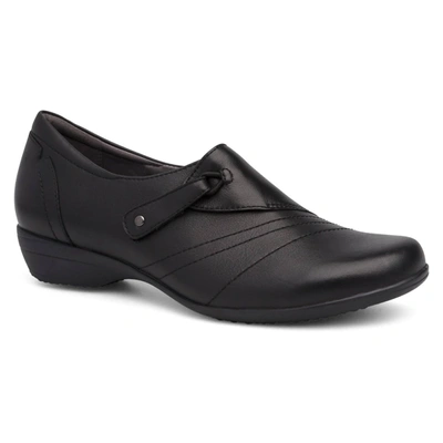 Shop Dansko Women's Franny Comfort Shoes - Medium Width In Black Milled Nappa