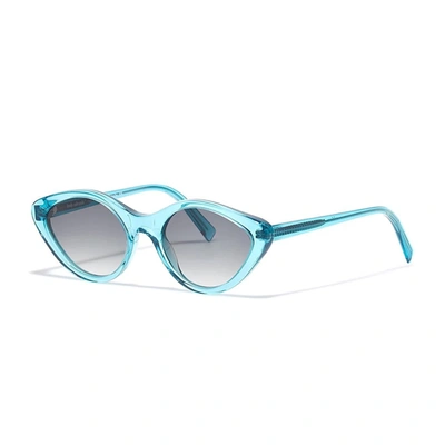 Shop Bobsdrunk Miriam Sunglasses In Azure