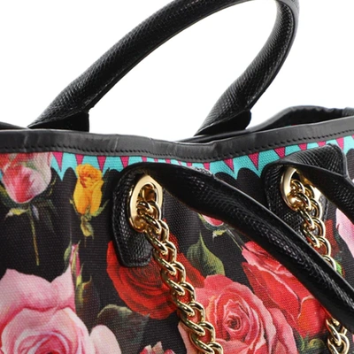 Shop Dolce & Gabbana Flower Print Tote Bag