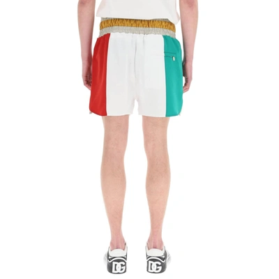 Dolce & Gabbana Italia Multicolored Colour-block Track Shorts