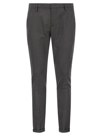 Dondup Cuffed Hem Stretch Cotton Trousers