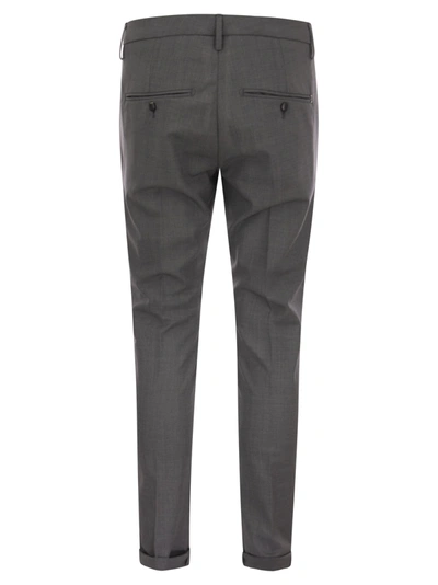Dondup Cuffed Hem Stretch Cotton Trousers
