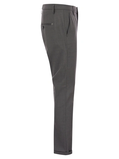 Dondup Cuffed Hem Stretch Cotton Trousers