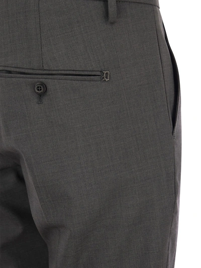 Dondup Cuffed Hem Stretch Cotton Trousers
