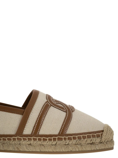 Shop Tod's Slip On Kate In Canvas And Leather