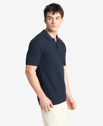 Shop Kenneth Cole The Sweater Polo In Navy
