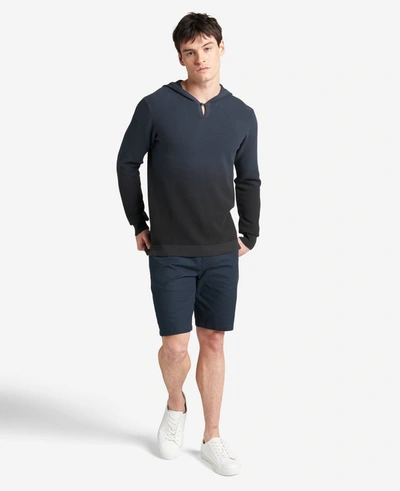 Kenneth Cole Men's 4-way Stretch Die-dyed Hooded Sweater In Navy,black