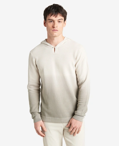 Shop Kenneth Cole Dip Dye Sweater Hoodie In Tan,grey