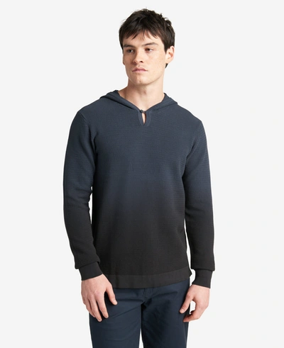 Shop Kenneth Cole Dip Dye Sweater Hoodie In Navy,black