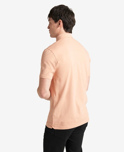 Kenneth Cole Men's Performance Button Polo In Coral