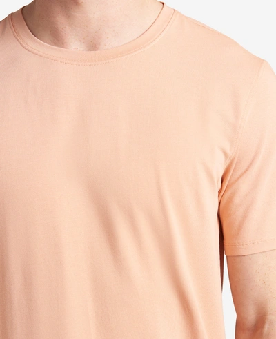 Shop Kenneth Cole The Performance Crew Neck T-shirt In Coral