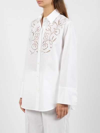 Shop P.a.r.o.s.h Canyox Lace Embroidery Shirt