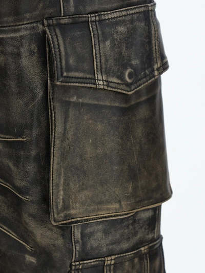 Shop Golden Goose Cargo Leather Pants