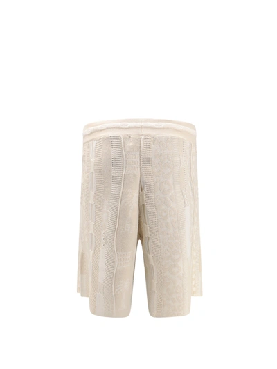 Shop Laneus Cotton Bermuda Short With Embroideries