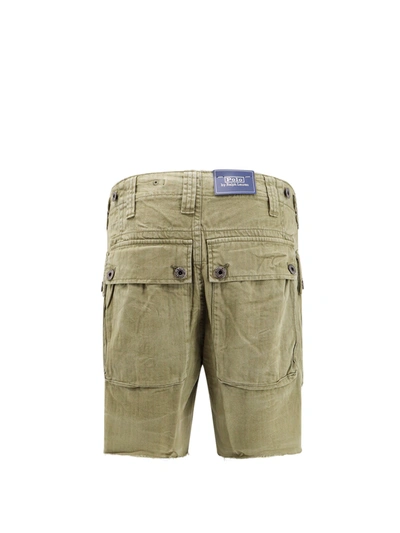 Shop Polo Ralph Lauren Cotton Cargo Bermuda Shorts With Logoed Buttons