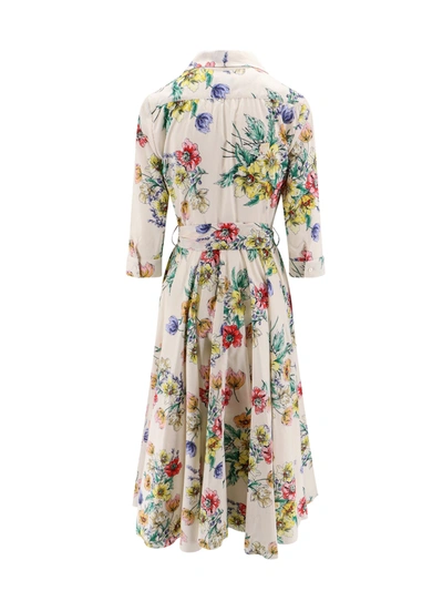 Shop Lavi Cotton Chemisier Dress With Multicolor Print