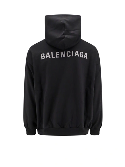 Shop Balenciaga Cotton Sweatshirt With Logo On The Front