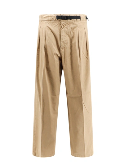 Shop Whitesand Cotton Trouser With Elastic Waistband And Drawstring At Waist