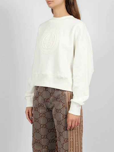 Shop Gucci Interlocking G Jersey Sweatshirt