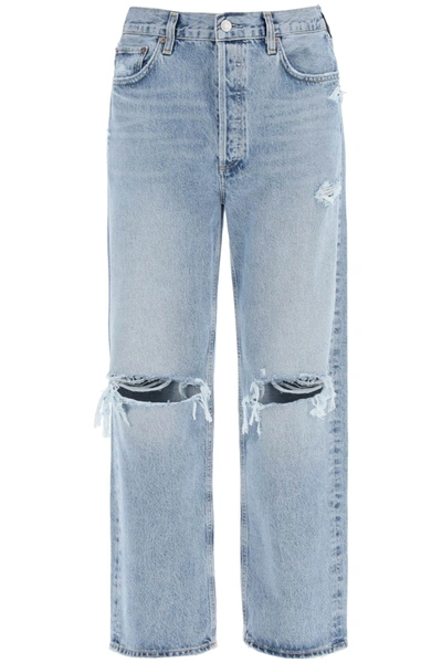 Shop Agolde Jeans 90's Con Dettagli Destroyed