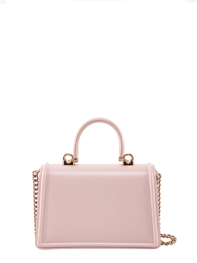Shop Dolce & Gabbana Leather Shoulder Bag With Frontal Cuore Sacro Detail