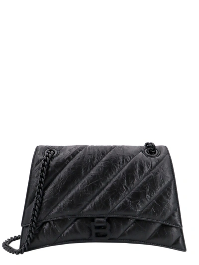 Shop Balenciaga Matelassé Leather Shoulder Bag With Frontal Monogram