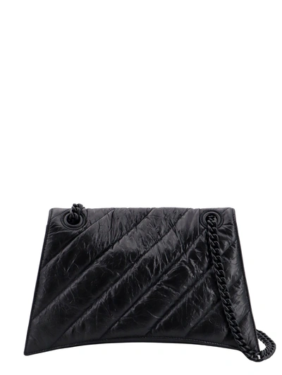 Shop Balenciaga Matelassé Leather Shoulder Bag With Frontal Monogram