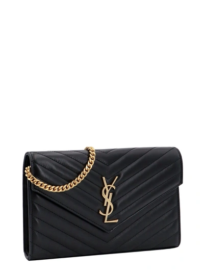 Shop Saint Laurent Matelassé Leather Shoulder Bag With Frontal Monogram