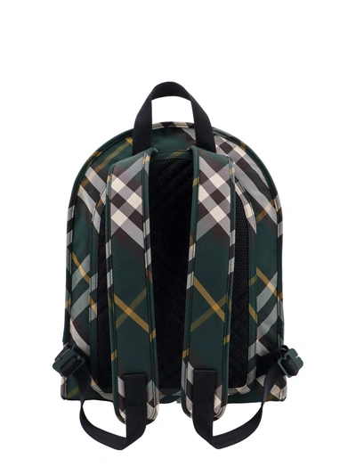 Shop Burberry Nylon Backpack With  Check Print