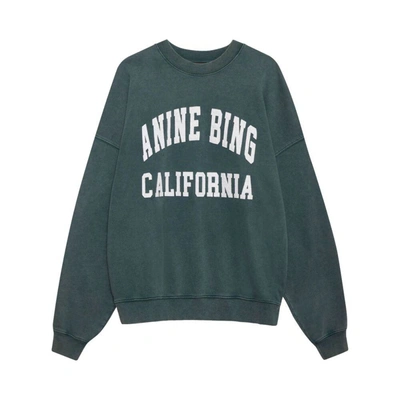 Shop Anine Bing Sweatshirts In Green