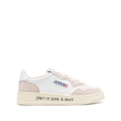 Shop Autry Sneakers In Neutrals/white
