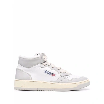 Shop Autry Sneakers In White/grey