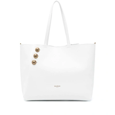 Shop Balmain Bags In White