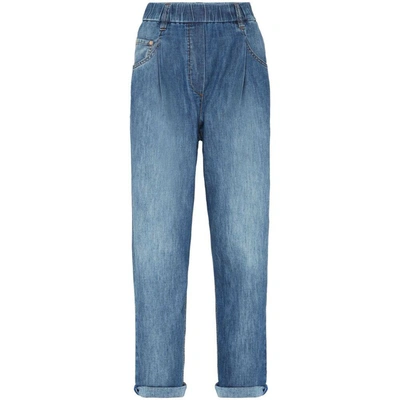 Shop Brunello Cucinelli Pants In Blue