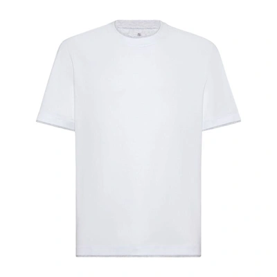 Shop Brunello Cucinelli T-shirts In White