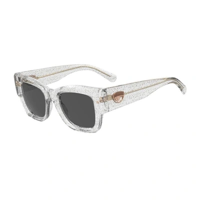 Chiara Ferragni Cf 7023/s Mxv/ir Glitter Slvr Sunglasses